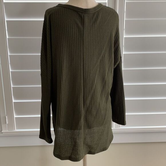 Iwollence hunter green button up thermal sz S - Picture 5 of 9